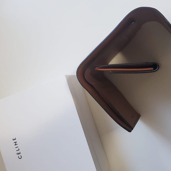 Small Flap Wallet TRIOMPHE IN textile and calfskin - Picture 3 of 3